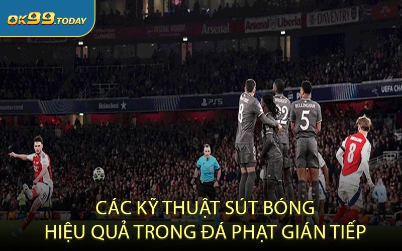Các kỹ thuật sút bóng hiệu quả trong đá phạt gián tiếp